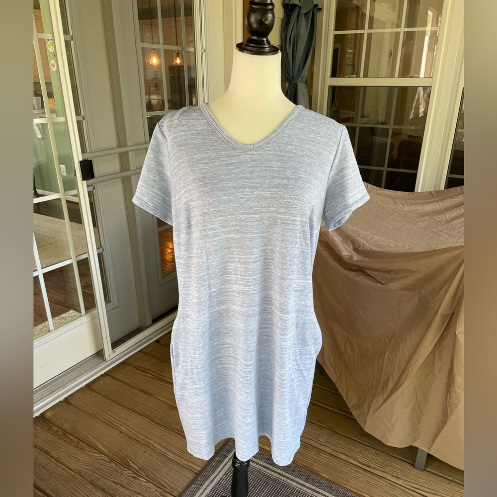 32 Degrees gray shirt dress